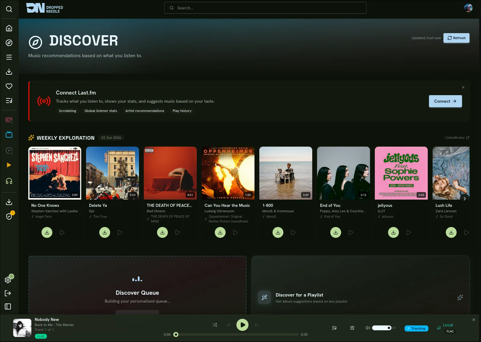 Discovery and recommendations feed